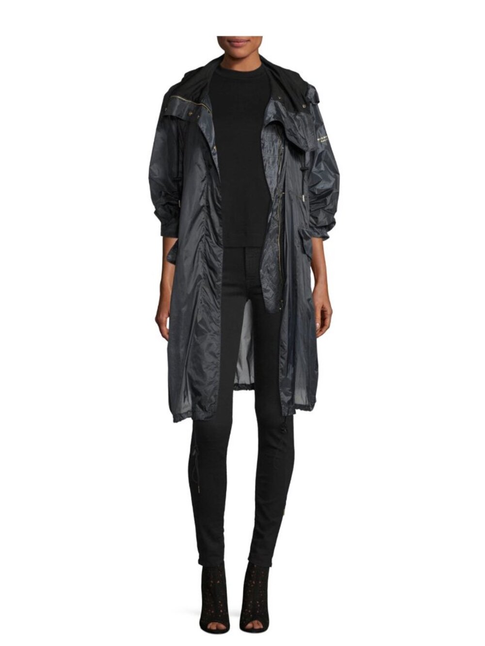 Burberry Cardingmill Lightweight Hooded Blue Parka Size XS - Picture 3 of 14